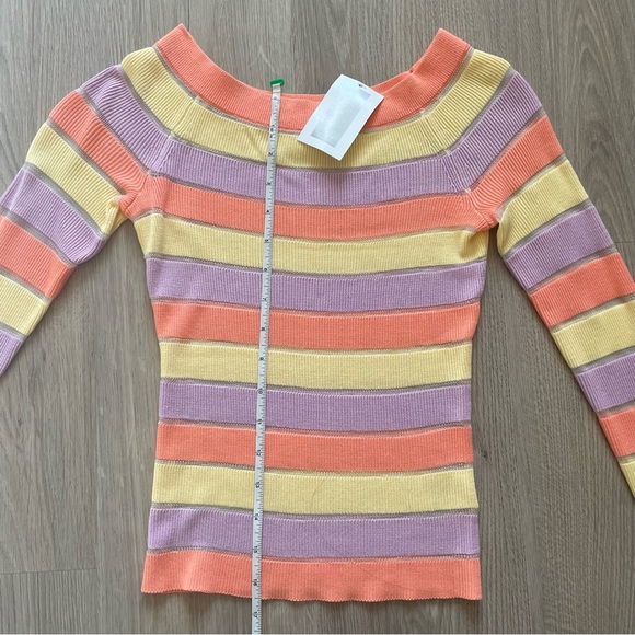 Intermix Delia Striped Knit Top - Picture 7 of 7